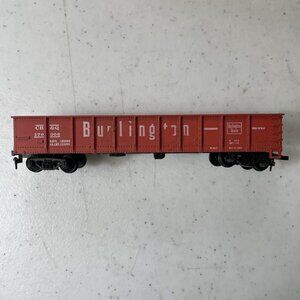 Vintage 1980s HO Scale Lima Burlington CB&Q Gondola Car 6” - GC
